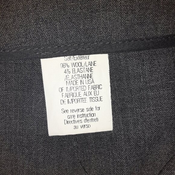 NEW Theory Golda Tailor Pencil Skirt Gray Wool Size 0 - Picture 8 of 9